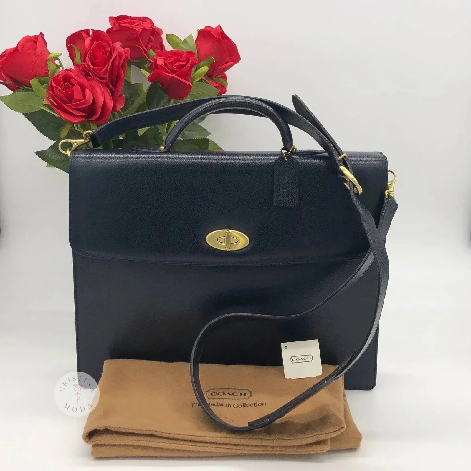 vintage coach madison drake briefcase